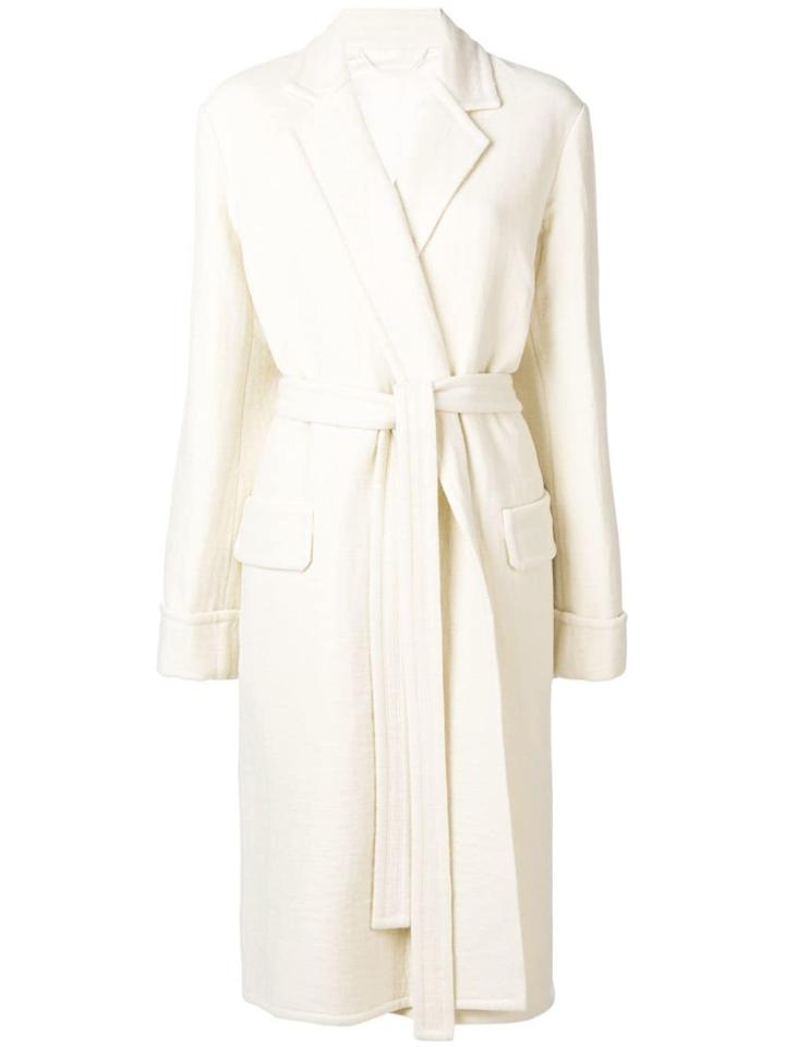 Helmut Lang Belted Coat - White