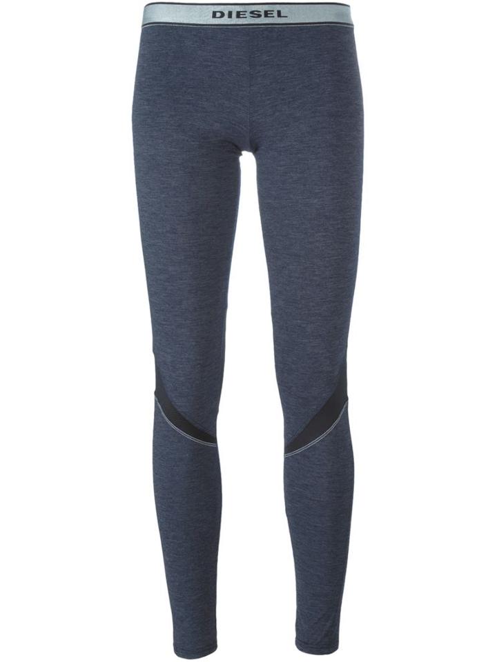 Diesel Sporty Leggings, Women's, Size: Small, Grey, Nylon/polyester/spandex/elastane