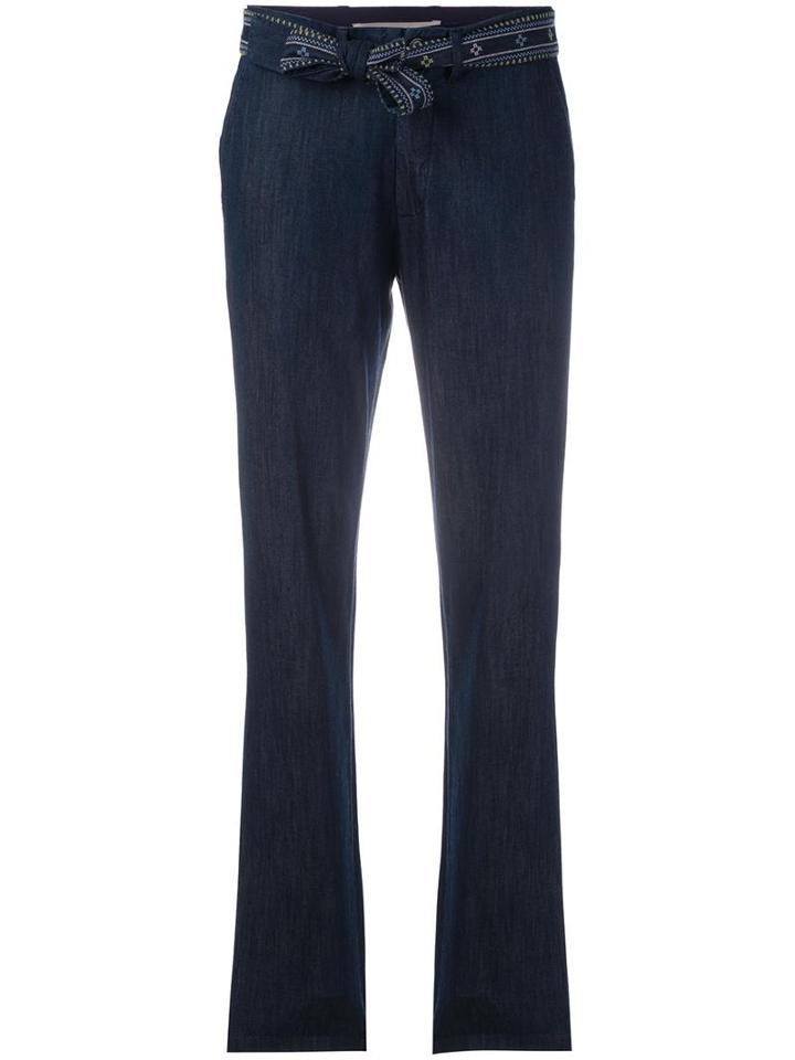 Vanessa Bruno Athé Straight Trousers, Women's, Size: 38, Blue, Cotton/polyester