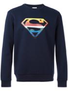 Iceberg - Superman Sweatshirt - Men - Cotton/polyester - S, Blue, Cotton/polyester