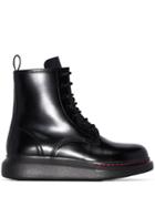 Alexander Mcqueen Platform Ankle Boots - Black