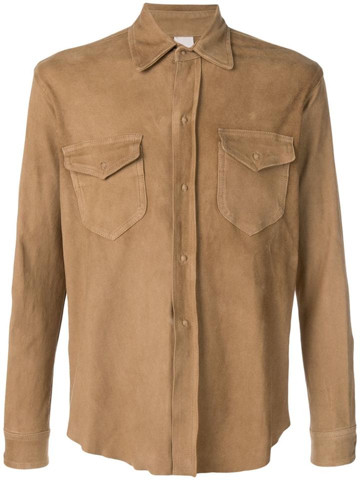Giorgio Brato Smooth Button Shirt - Neutrals