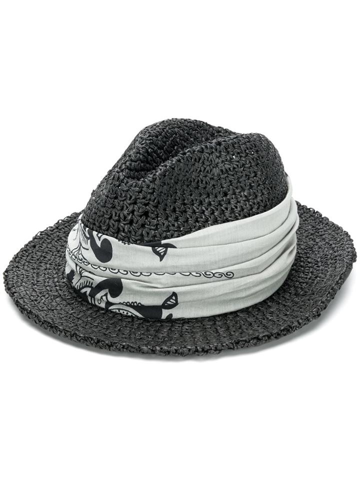 Local Raffia Hat - Black