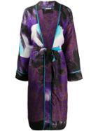 P.a.r.o.s.h. Kimono Style Coat - Purple