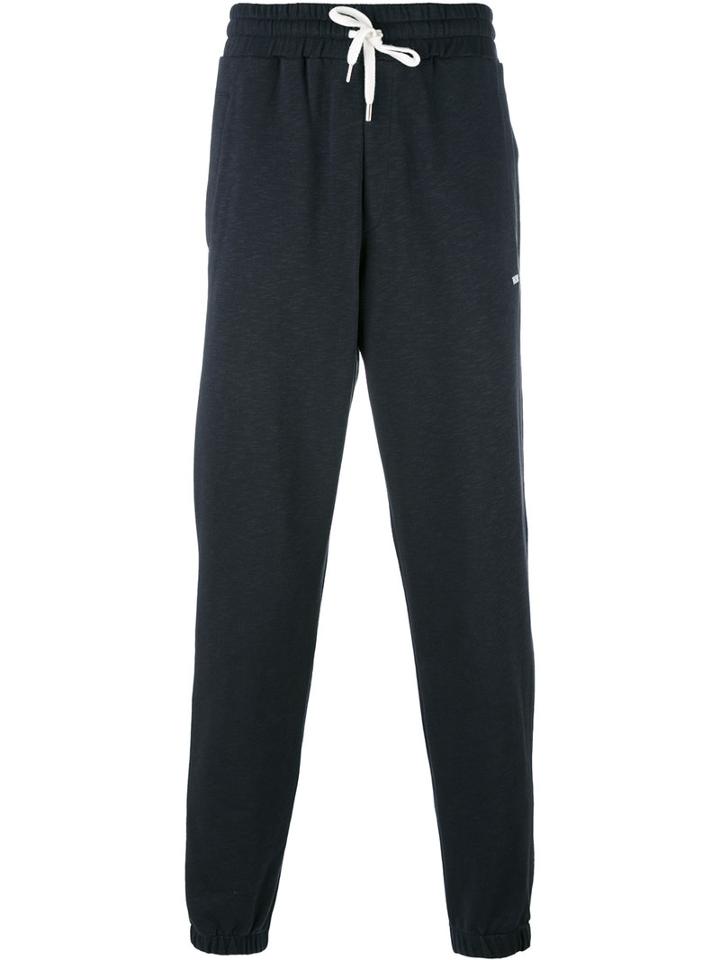 Wood Wood Elasticated Cuffs Sweatpants, Men's, Size: Small, Blue, Cotton