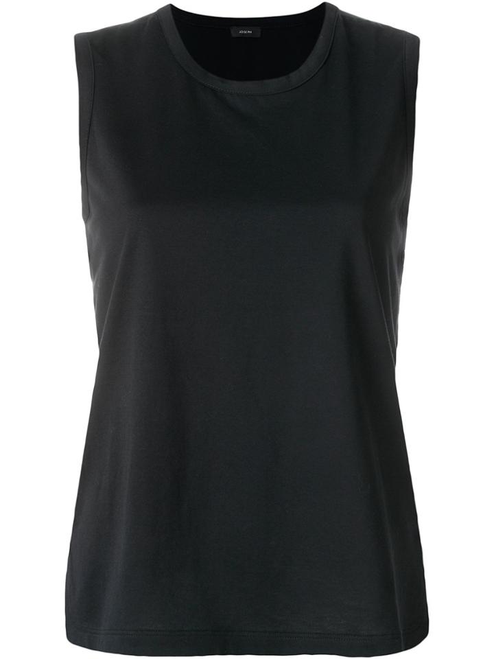 Joseph Satin Back Vest Top - Black