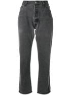 Re/done Straight Leg Jeans - Grey