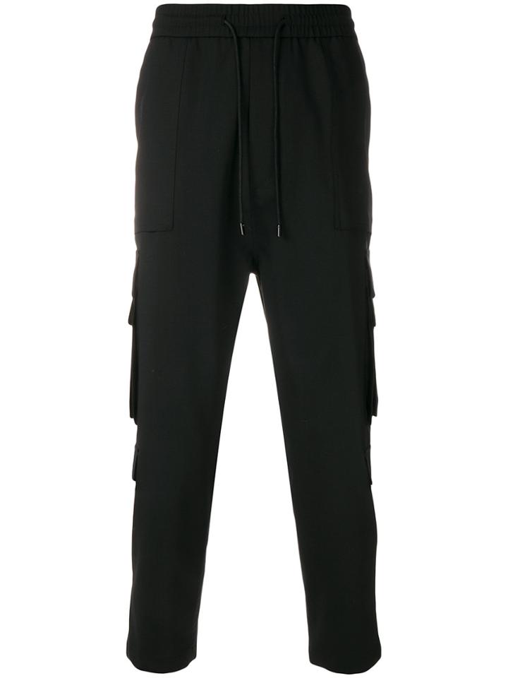 Juun.j Cargo Pocket Track Pants - Black