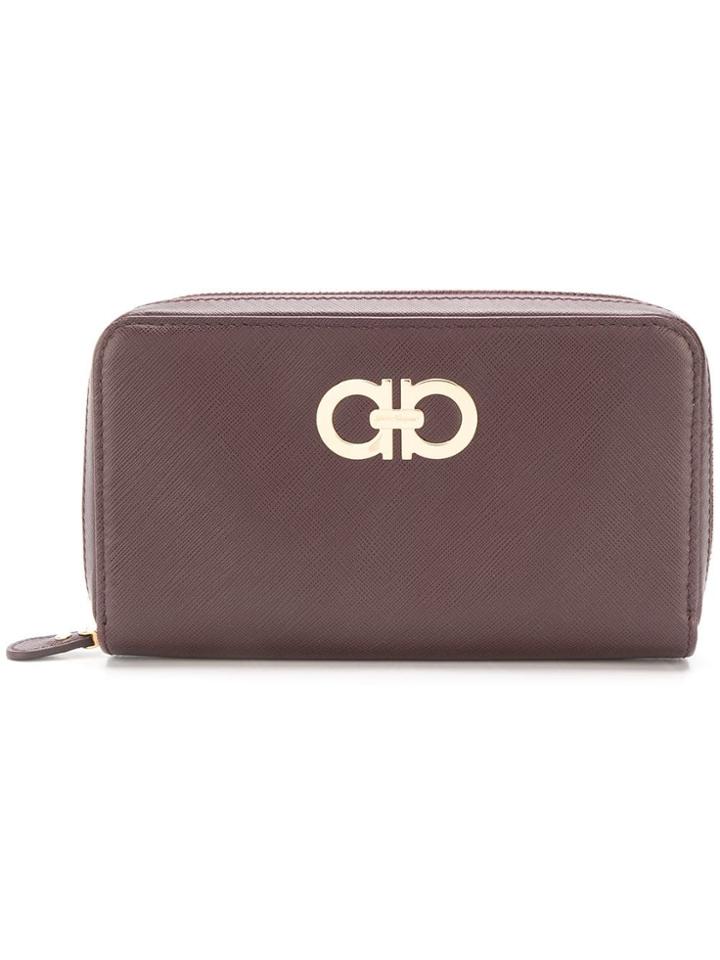 Salvatore Ferragamo Gancini Zip-around Wallet - Purple