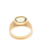 Irene Neuwirth 18kt Yellow Gold Oval Green Beryl Ring