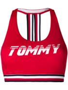 Tommy Hilfiger Tommy Hilfiger X Gigi Hadid Logo Bikini Top - Red