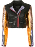 Haider Ackermann - Biker Jacket - Women - Cotton/leather/rayon - 36, Black, Cotton/leather/rayon
