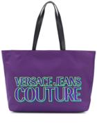 Versace Jeans Couture Logo Shopper Tote - Purple