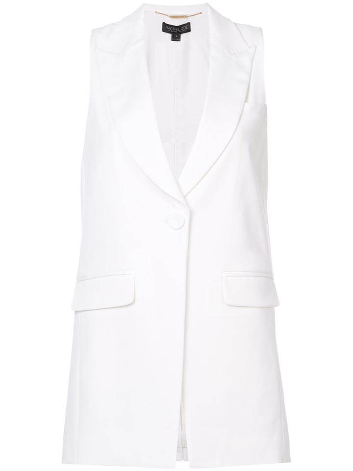 Rachel Zoe Sleeveless Blazer - White
