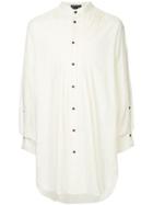 Ann Demeulemeester Oversized Band Collar Shirt - White