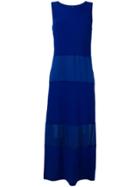 Pierantoniogaspari Panelled Long Dress - Blue