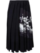 Victoria Beckham Asymmetric Pleat Patch Skirt - Black