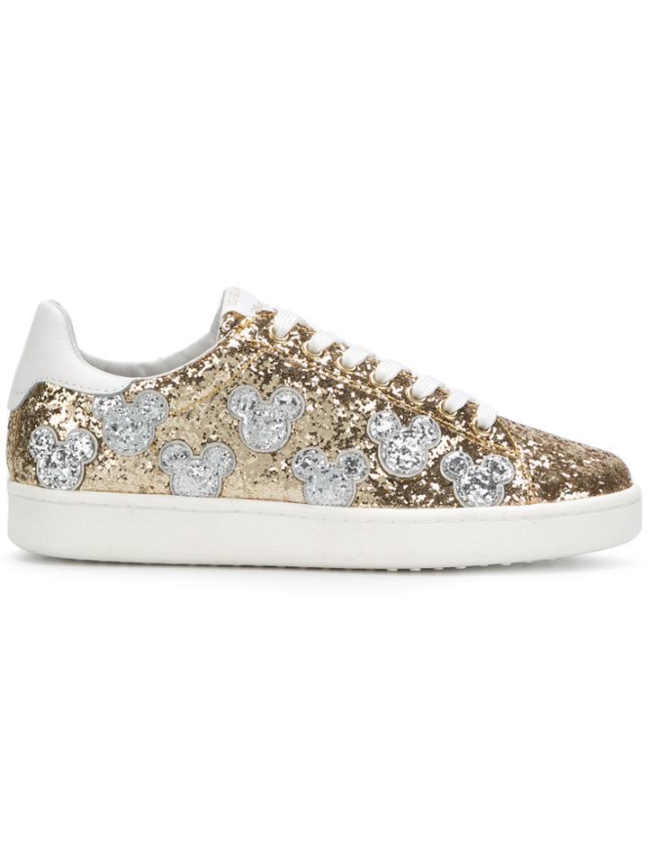 Moa Master Of Arts Glitter-finish Sneakers - Metallic