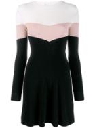 Red Valentino Colour Block Mini Dress - Black