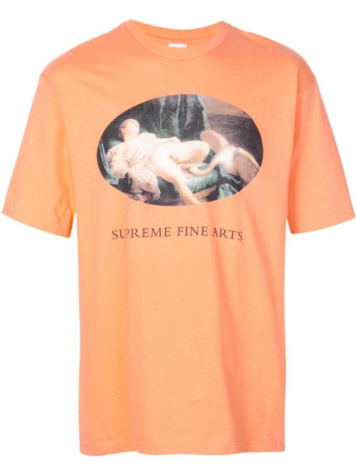 Supreme Leda And The Swan T-shirt - Orange