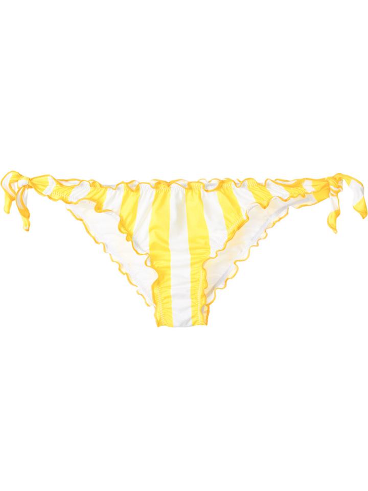 Mc2 Saint Barth Striped Bikini Bottoms - Yellow & Orange