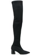 Pollini Thigh-high Heel Boots - Black