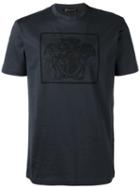 Versace - Logo Print T-shirt - Men - Cotton - Xl, Blue, Cotton