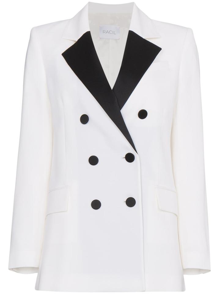 Racil Double Breasted Blazer - Nude & Neutrals