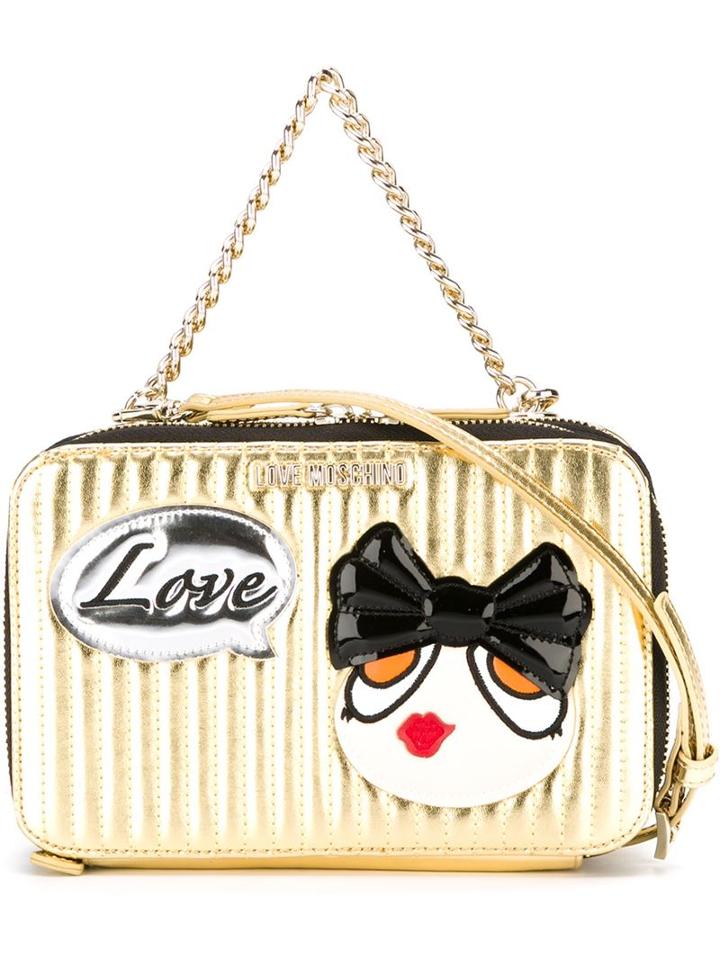 Love Moschino Doll Patch Crossbody Bag
