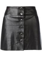 Chanel Vintage Leather Mini Skirt - Black