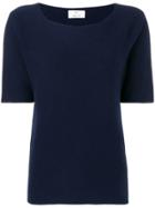 Allude Round Neck T-shirt - Blue