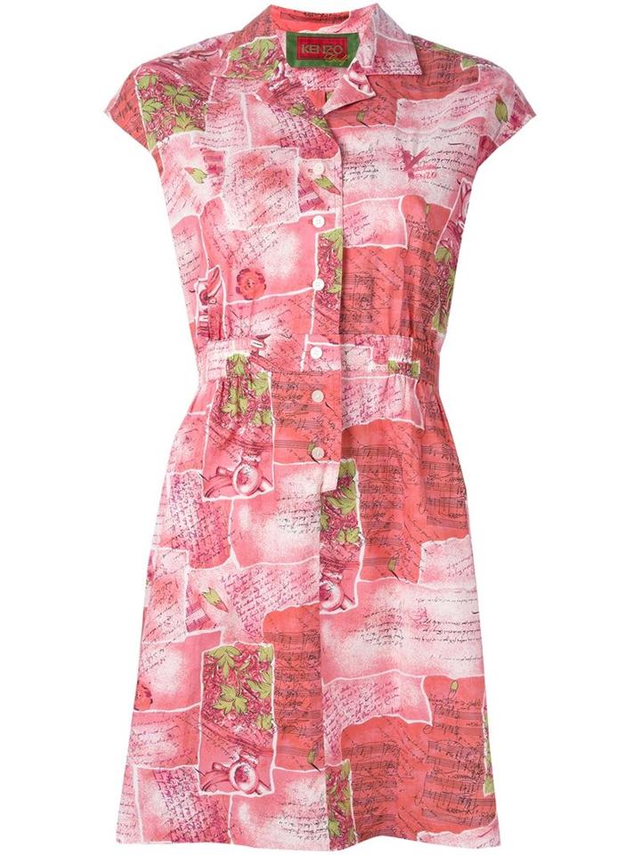 Kenzo Vintage Sleeveless Shirt Dress