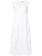 Roberta Furlanetto Round Neck Midi Dress - White