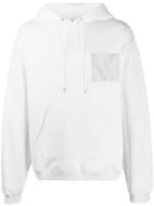 Oamc Front Patch Hoodie - White