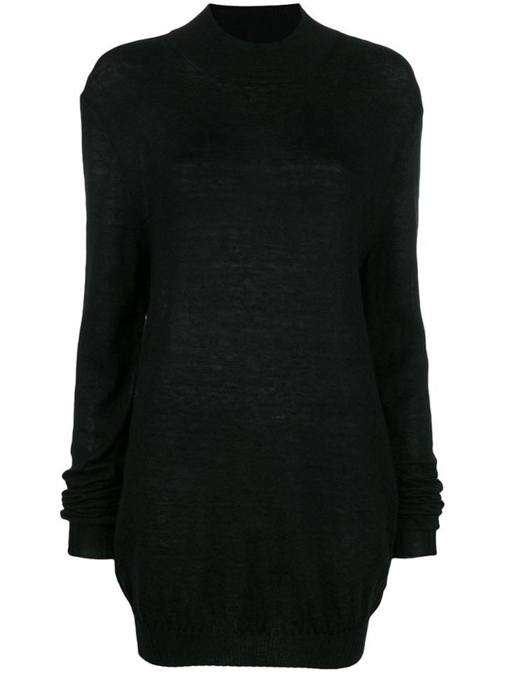 Ann Demeulemeester Longline Sweater - Black