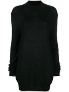 Ann Demeulemeester Longline Sweater - Black