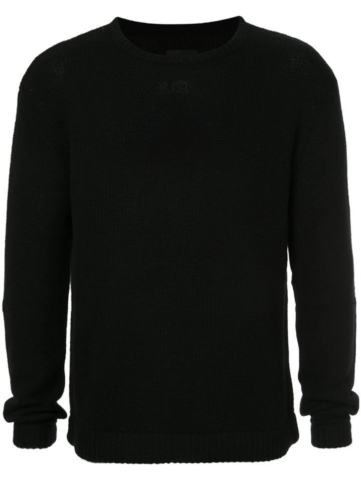 Rta Embroidered Logo Jumper - Black