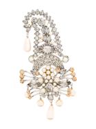 Etro Pearl Embellished Brooch - Metallic