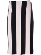 Iceberg Striped Knit Wrap Skirt