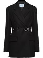 Prada Double-breasted Clip Jacket - Black