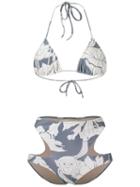 Adriana Degreas Hot Pants Bikini Set, Women's, Size: Medium, Polyamide/spandex/elastane