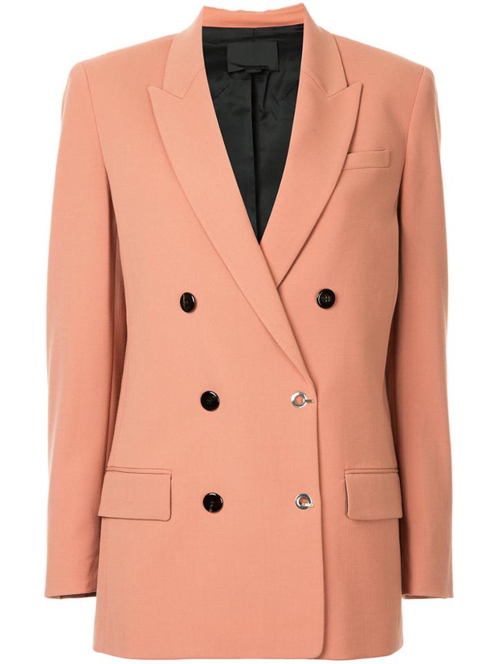 Alexander Wang Boxy Double-breasted Blazer - Pink & Purple