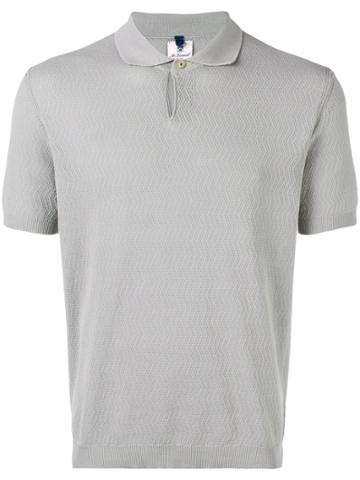 Mc Lauren Fine Knit Polo Shirt - Grey