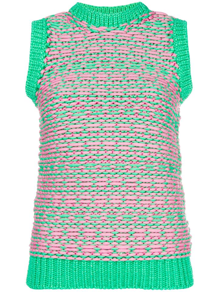 Jil Sander Vintage Knitted Vest - Green