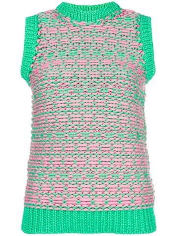 Jil Sander Vintage Knitted Vest - Green