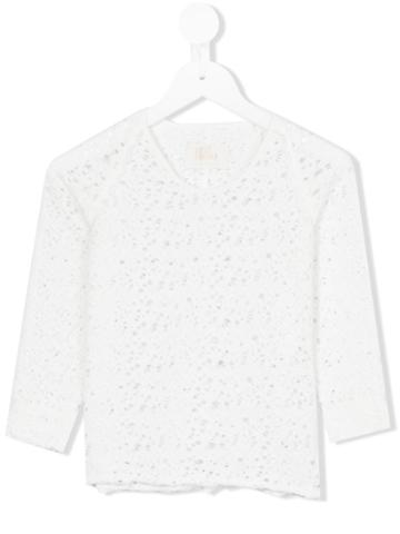 Lost And Found Kids - Raglan Sweatshirt - Kids - Cotton - 10 Yrs, White
