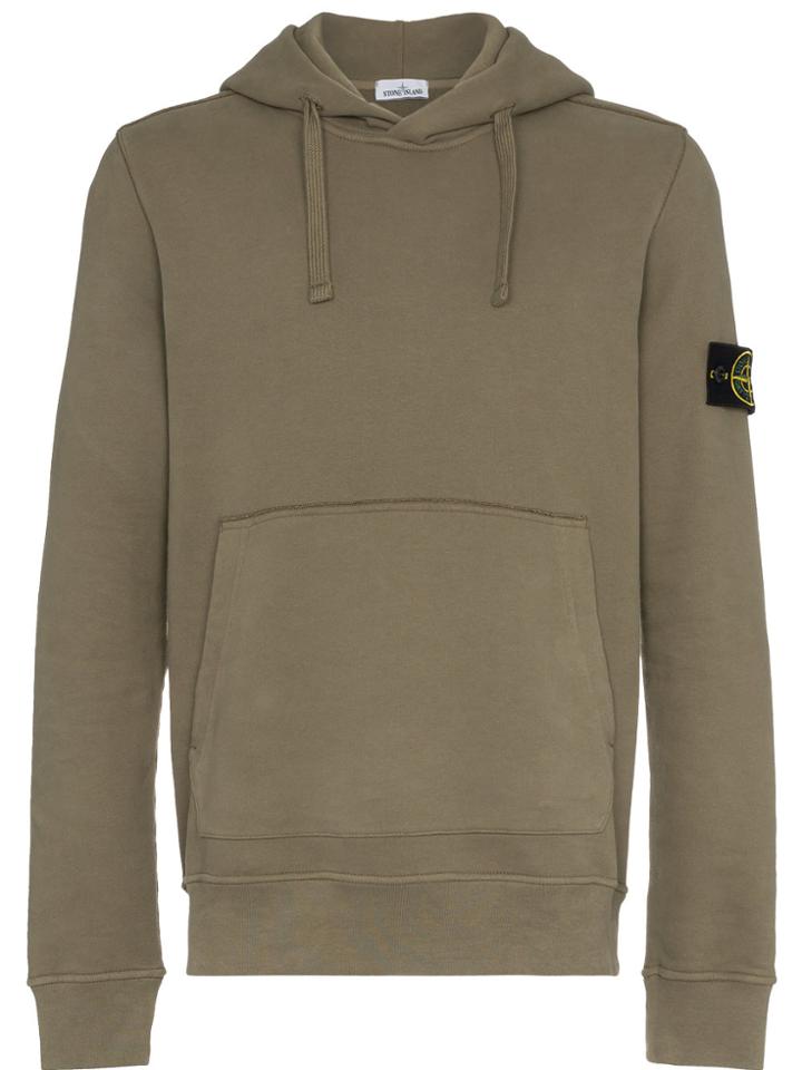 Stone Island Long Sleeve Hoodie Sweater - Green