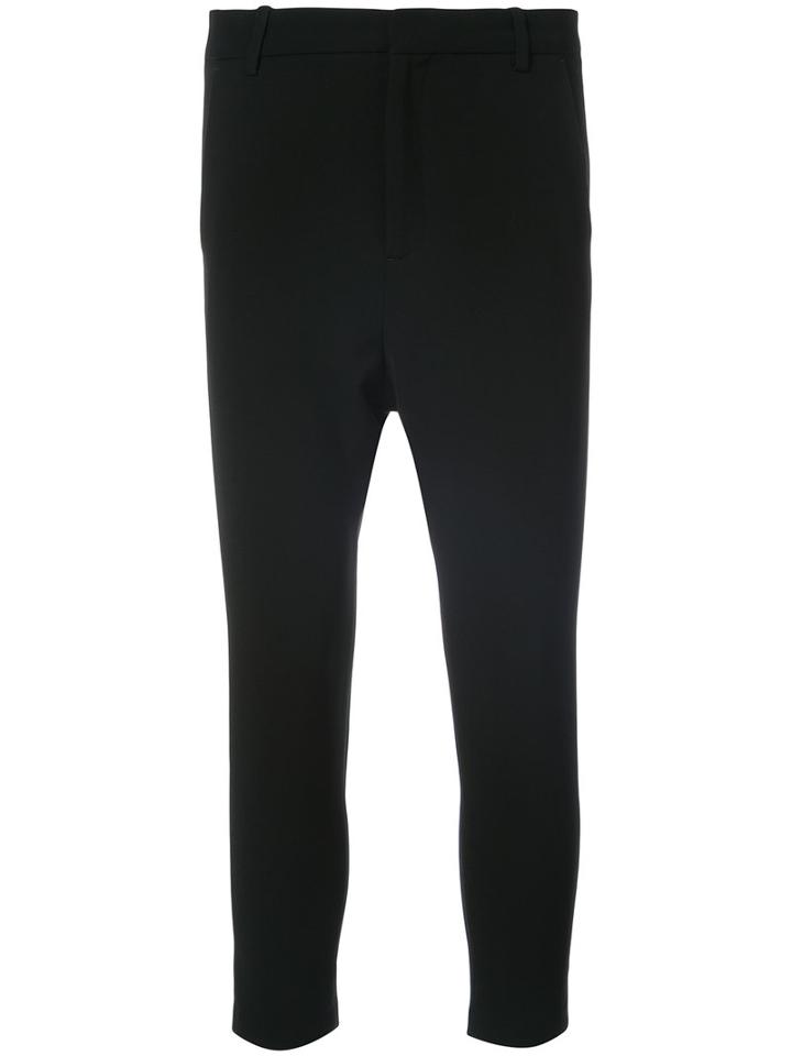 Nili Lotan - Cropped Trousers - Women - Polyester/acetate - 2, Black, Polyester/acetate