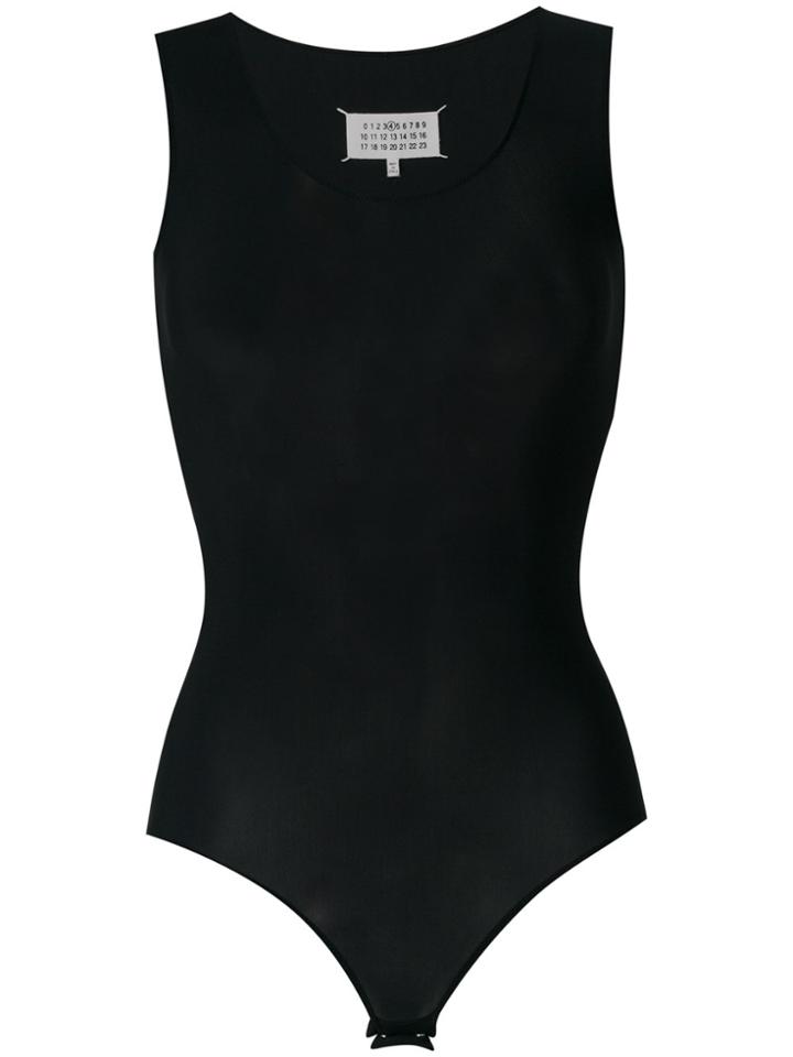 Maison Margiela Fitted Sleeveless Bodysuit - Black