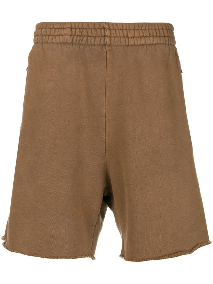 Yeezy High Waisted Track Shorts - Brown